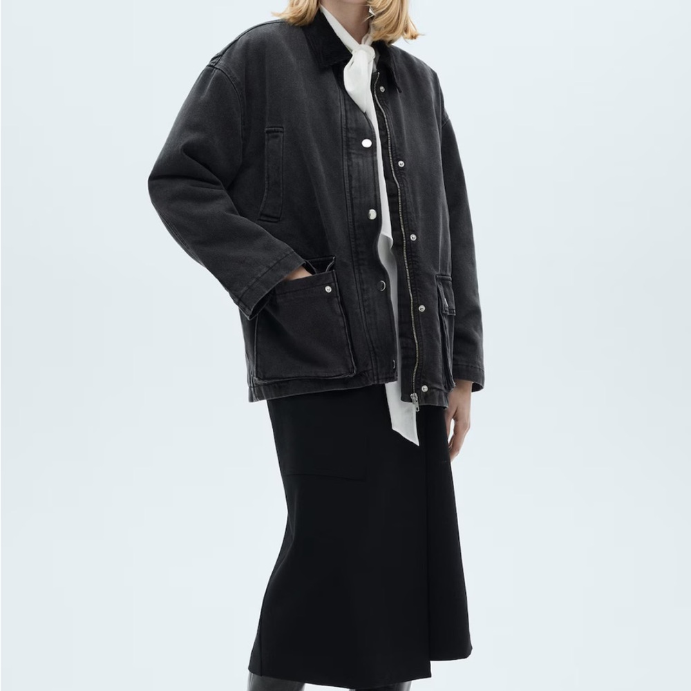 Mango Black Utility Jacket - Picture 5 of 6
